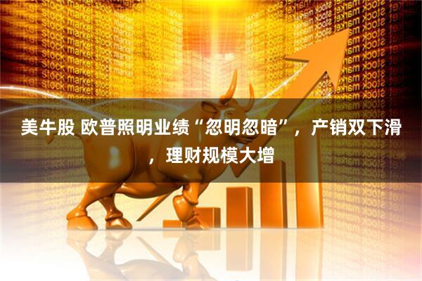美牛股 欧普照明业绩“忽明忽暗”，产销双下滑，理财规模大增